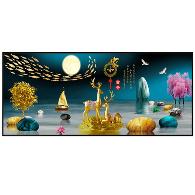 万事兴十字绣简约大气