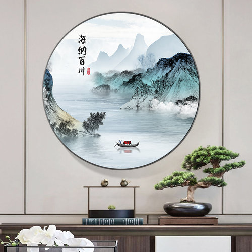 流水生财新款线绣十字绣