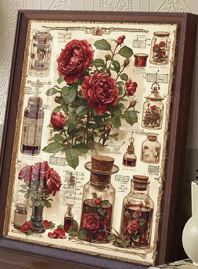 高端玫瑰十字绣2025年新款线绣客厅手工刺绣卧室餐厅玄关简单小件