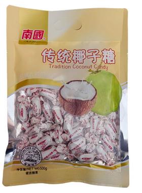 南国传统椰子糖500g糖果零食年货硬糖手信大粒传扭结椰子海南特产
