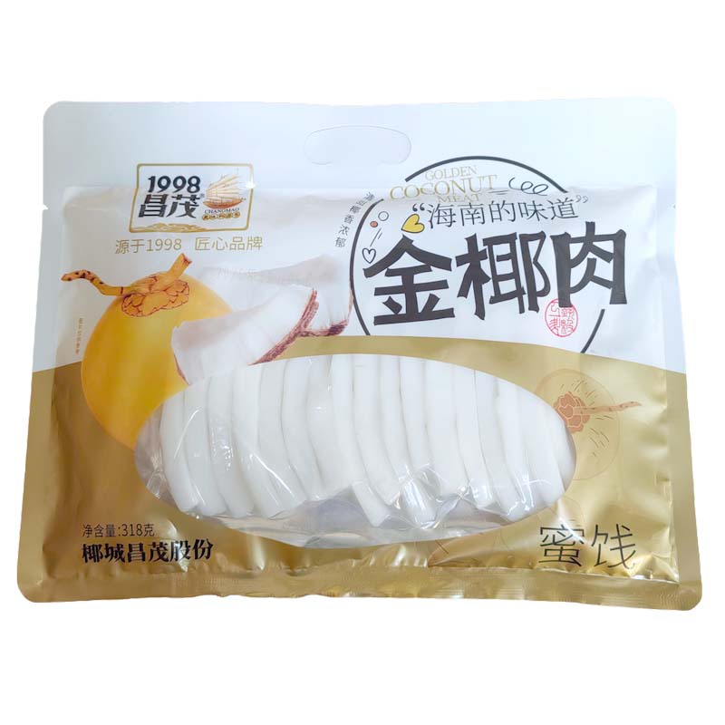 昌茂金椰肉318g新鲜椰子肉条椰片水果零食海南特产椰子条食品