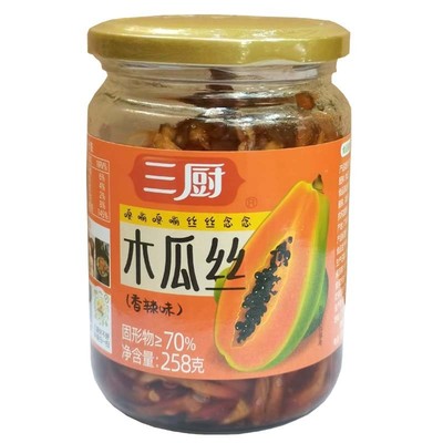三厨木瓜丝香辣味258g