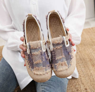 透气百搭老北京布鞋平底小香风