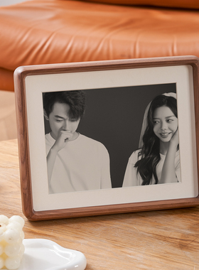 实木圆角相框空框摆台画框67810寸儿童婚纱全家福留念多尺寸挂墙