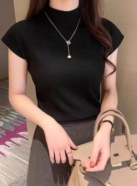 上衣打底衫现收气质白色时尚百搭夏季