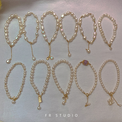 14k'包金巴洛克异形珍珠手链