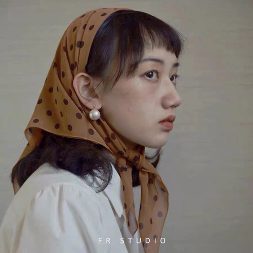 镇店之宝!日本经典棉花大珍珠耳环高级感法式复古耳钉蚊香盘耳夹