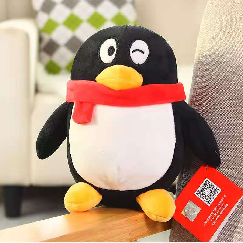 企鹅公仔睡觉生日礼物毛绒玩具