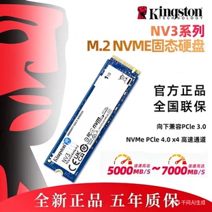 金士顿NV3 M2固态硬盘1tb 2tb 4tb 台式机电脑游戏主机笔记本SSD