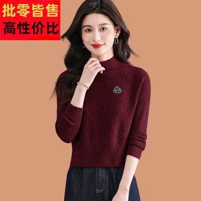 半高领毛衣女款2025秋冬新款小个子高腰短款配裙子内搭羊毛打底衫