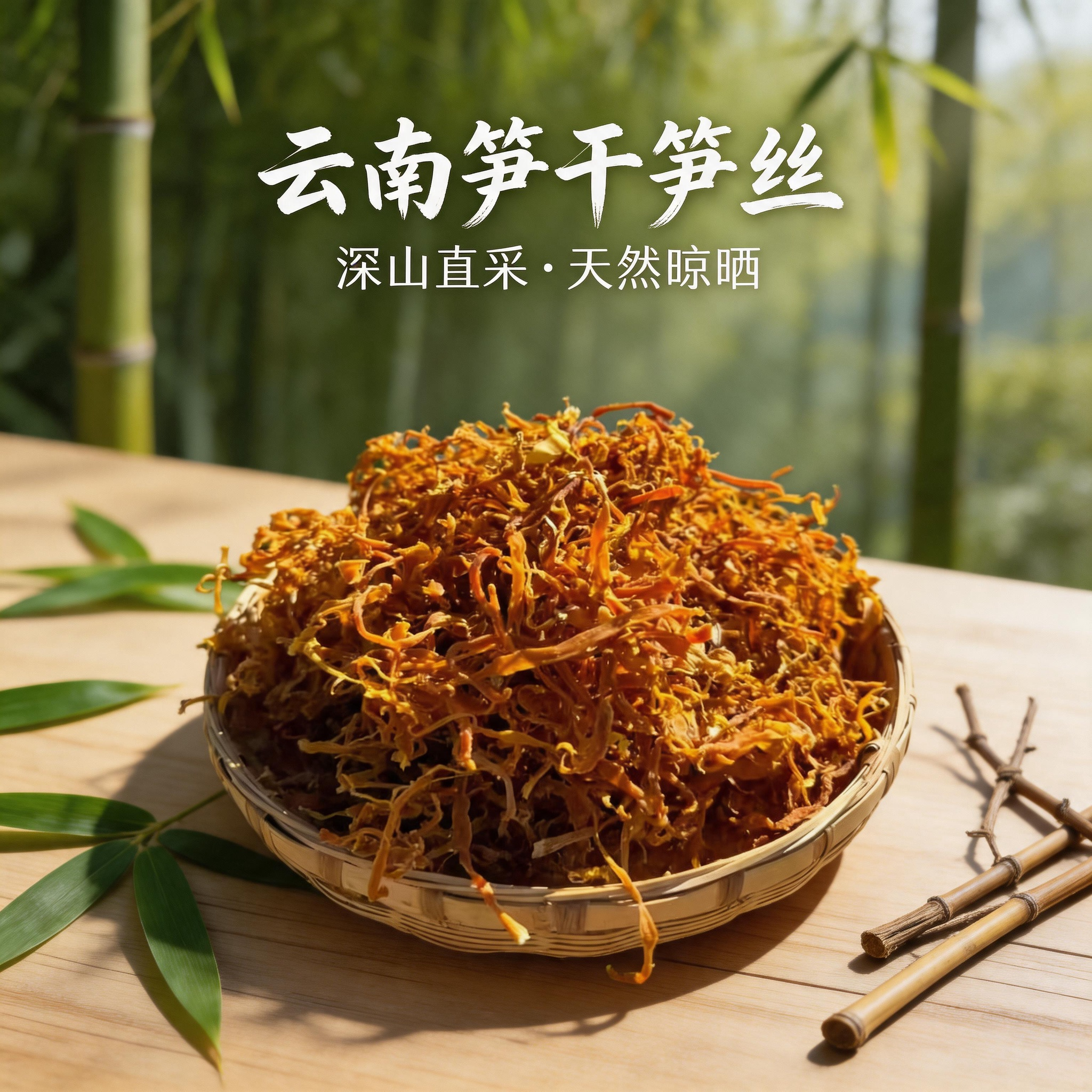 竹笋干货笋丝云南特产农家自晒野生黄笋干煲汤嫩滑笋尖下饭炒腊肉