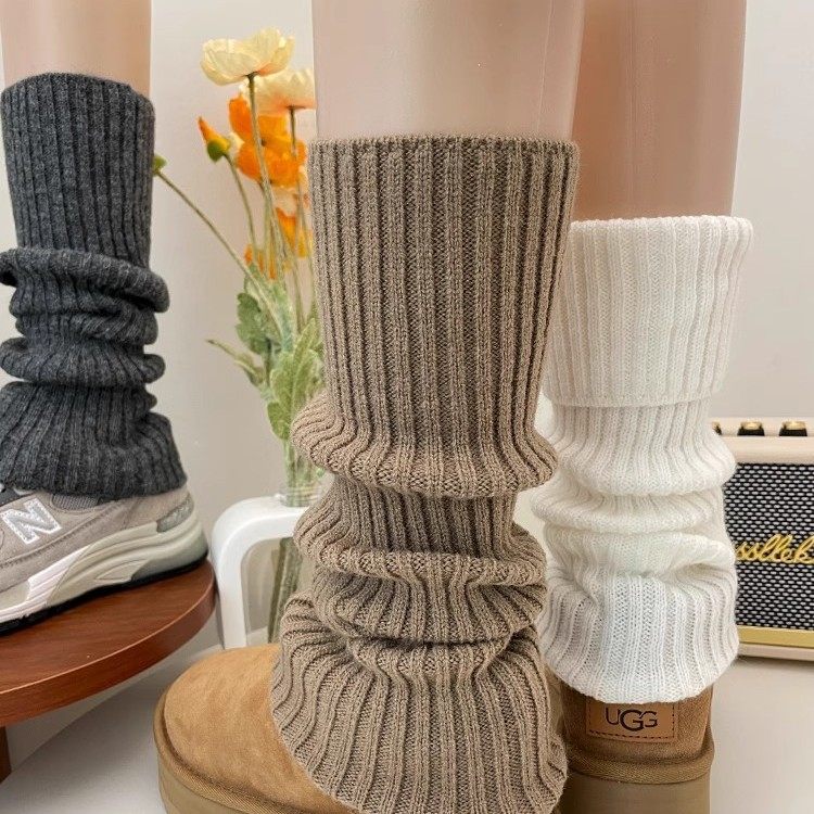 37cm羊毛袜套女秋冬季加绒深灰色针织腿套大牌鲨鱼裤雪地靴堆堆袜,女士内衣/男士内衣/家居服,中筒袜,淘宝优惠券,粉丝福利购,淘宝优惠卷