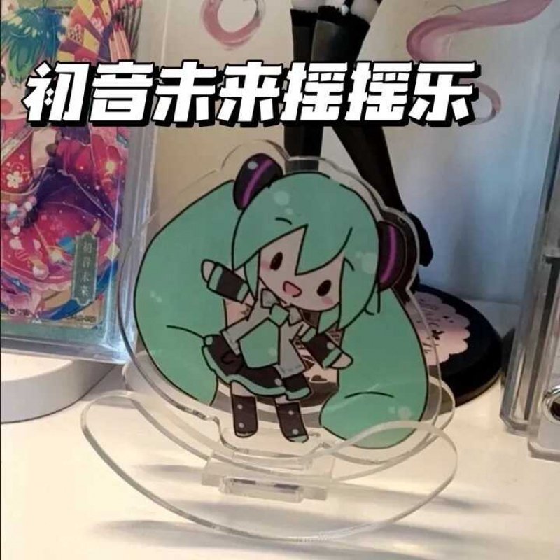 初音未来摇摇乐亚克力卡通装饰立