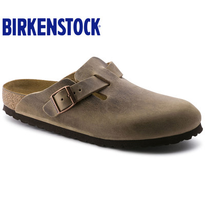 德国BIRKENSTOCK进口油皮包头拖