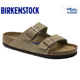 德国进口正品 勃肯BIRKENSTOCK麂皮翻毛皮双扣Arizona软底双带拖鞋