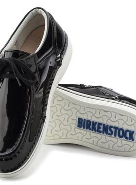 正品勃肯鞋德国进口BIRKENSTOCK牛皮手工Pasadena低帮系带软木鞋