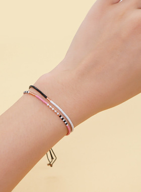 wk女miyuki米珠波西米亚风小手链