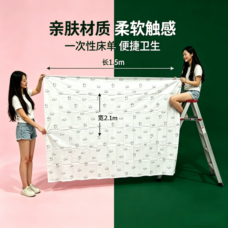 无纺布一次性床单防水防油隔脏