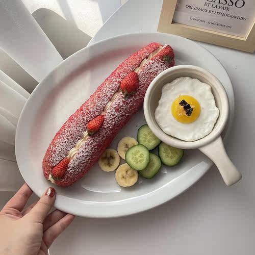 tuxton好看brunch西餐牛排托盘