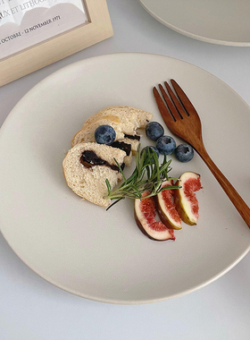 【及简韩风ins餐盘】韩式陶瓷早餐盘西餐盘甜品盘意面盘菜盘瑕疵