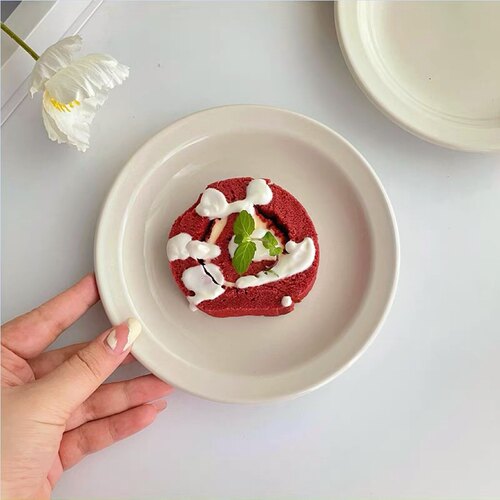 ins韩式陶瓷小吃碟甜品盘蛋糕盘