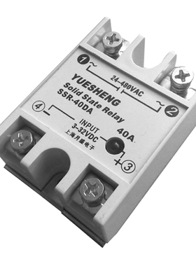 随机型PWM控制单相交流固态继电器SSR-40DA-P 40A 上海月盛