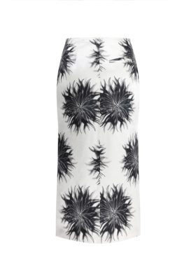 Samuelguiyang | 25早秋双开叉黑色大花半裙