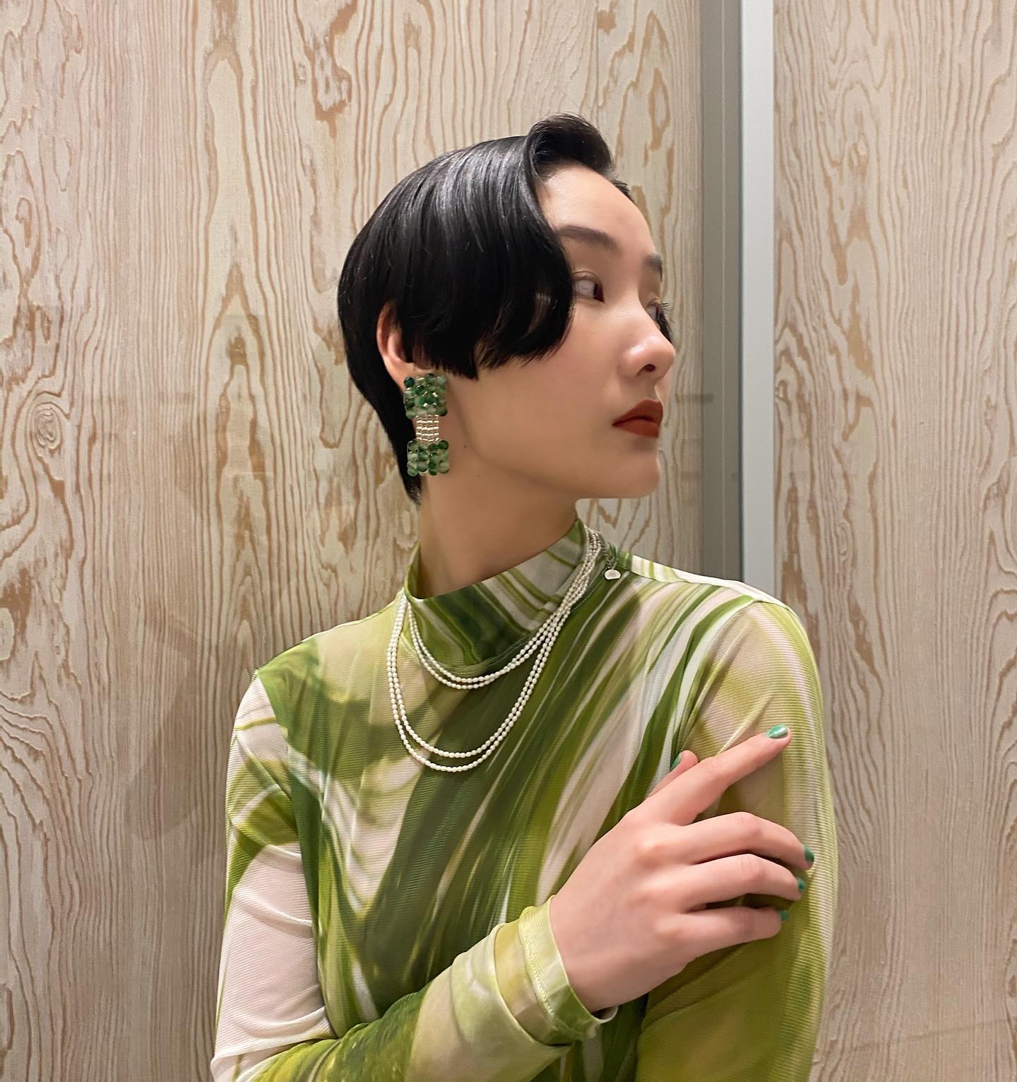 Soft Mountains 22春夏八折 经典淡水珍珠手工项链身体链装饰