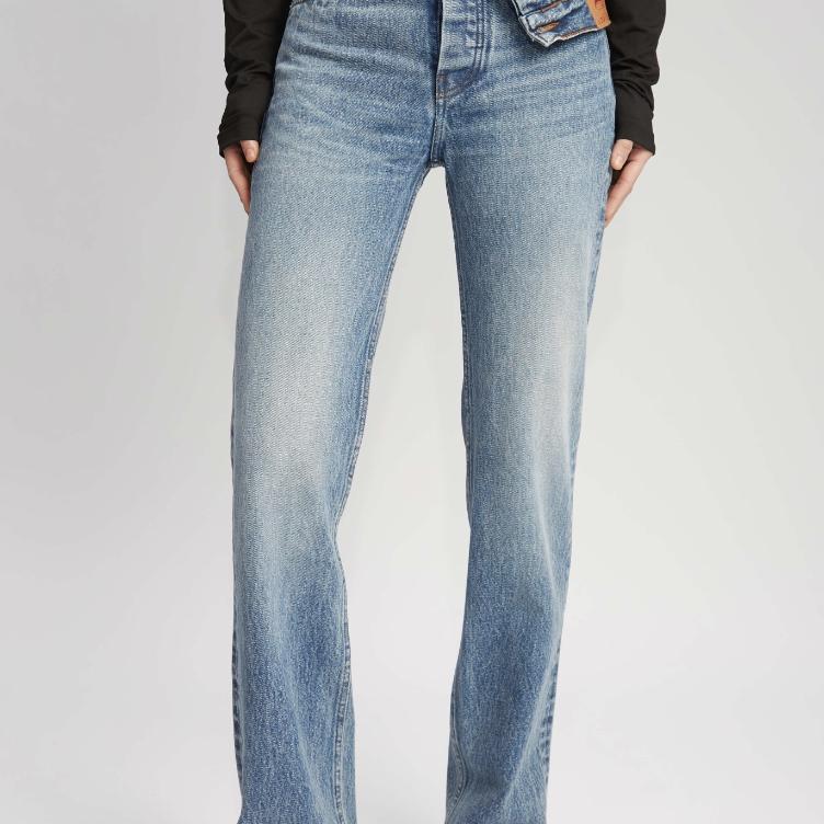 经典直筒修身长裤牛仔四季