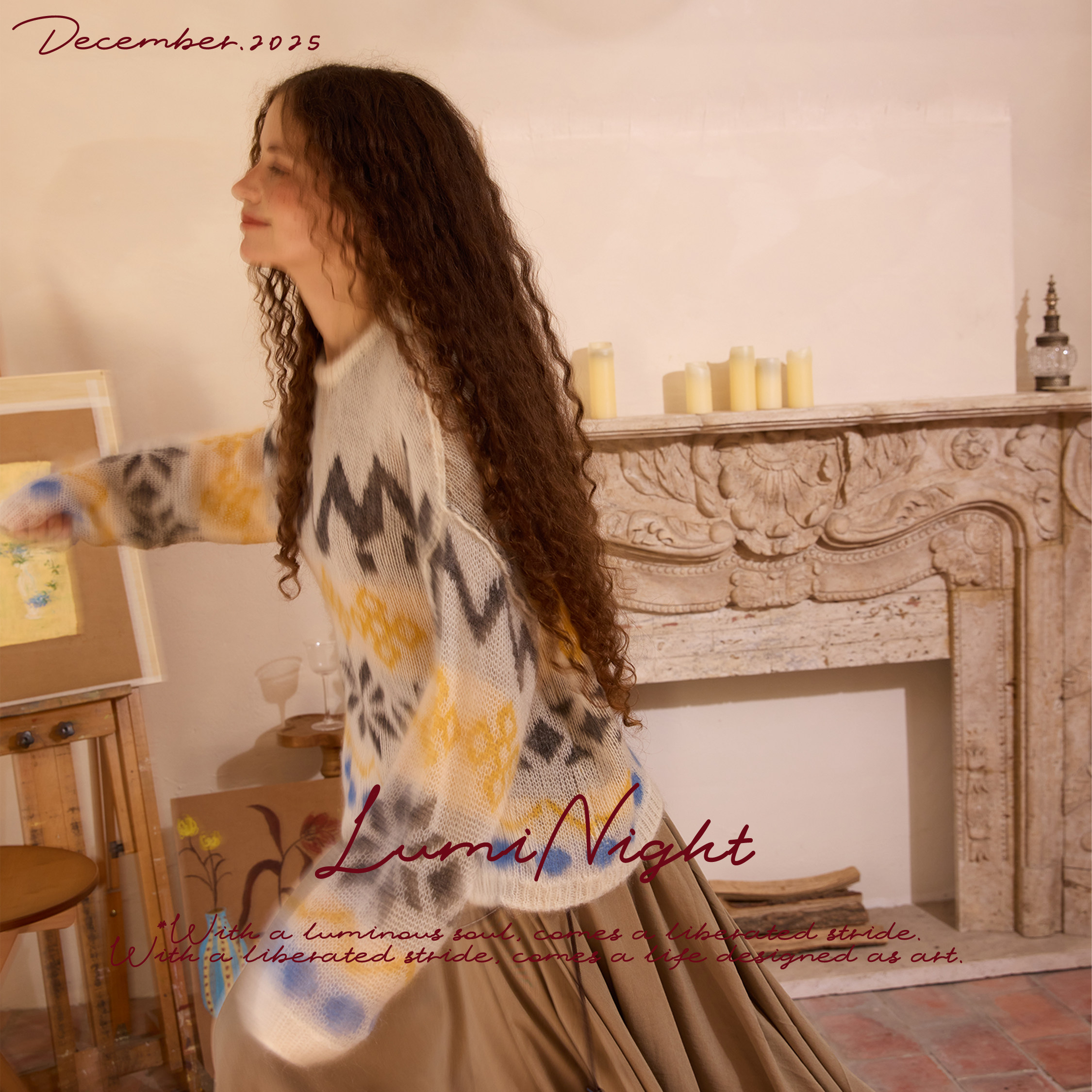 费尔岛马海毛羊毛针织衫