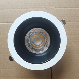 开孔105高显色led宽边筒射灯嵌入式家用防眩光无主灯12W瓦110开孔