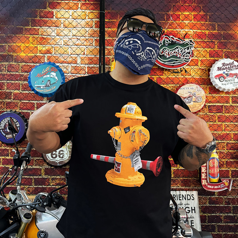 核爆炸250g纯棉美式大码短袖T恤