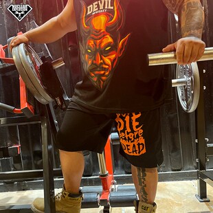 核爆炸宽松大码 男 松紧速干透气健身休闲运动训练五分黑白拳击短裤