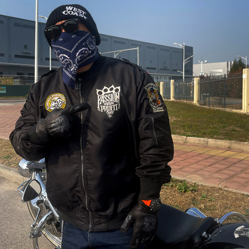 核爆炸ma1飞行夹克机车拉链外套