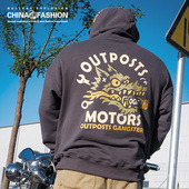 宽松美式 NUCLEAR EXPLOSION原创设计OGMC系列连帽卫衣大码 街头