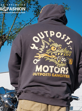 NUCLEAR EXPLOSION原创设计OGMC系列连帽卫衣大码宽松美式街头