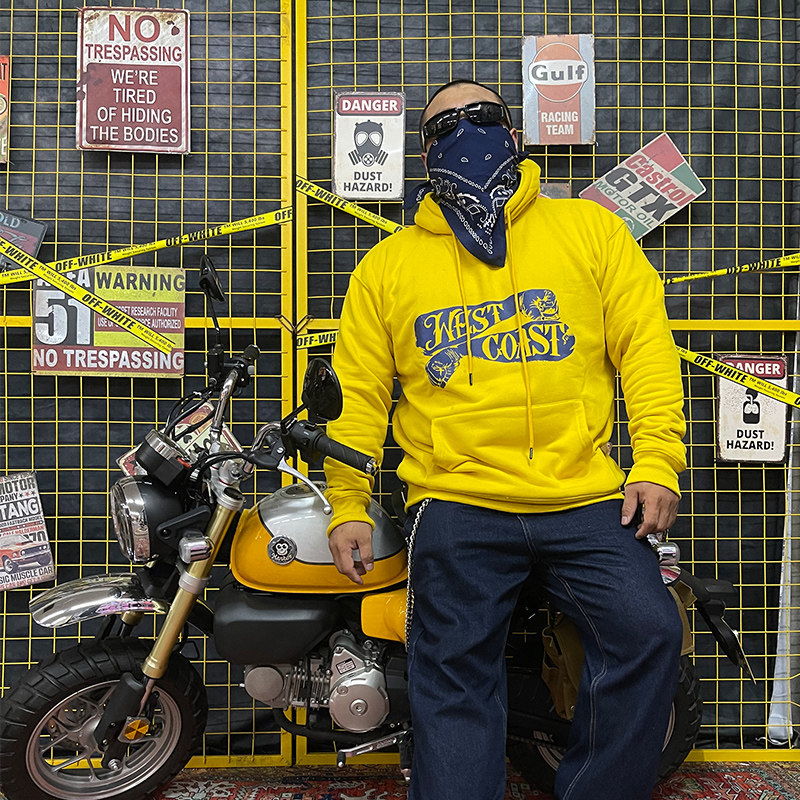 核爆炸西海岸加绒袋鼠兜连帽卫衣