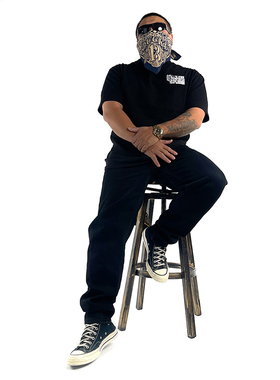 OGMC机车潮牌黑锤21oz重磅加厚大码奇卡诺匪帮洗水收腿牛仔长裤男