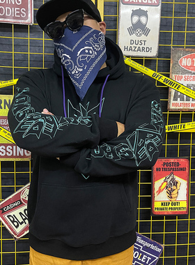 核爆炸变形金刚头领战士忍者六面兽卡通动漫潮流大码男士兜帽卫衣