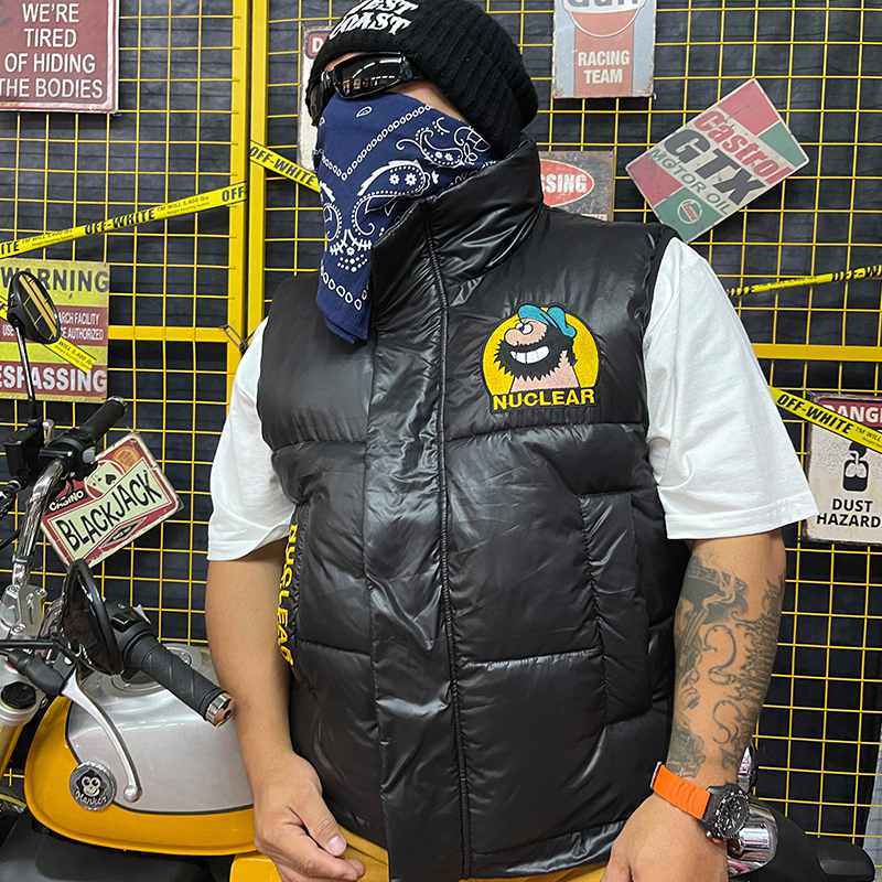 核爆炸潮流加厚保暖大码棉马甲男