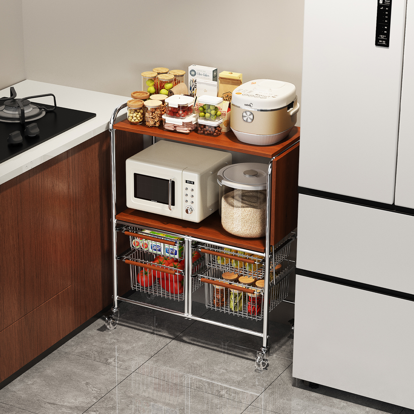 a生微波炉置物架多功能家用锅架