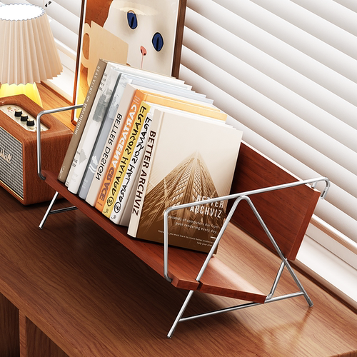 a生桌面置物架实木书架小型