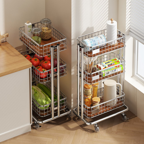 a生厨房夹缝置物架多功能可移动