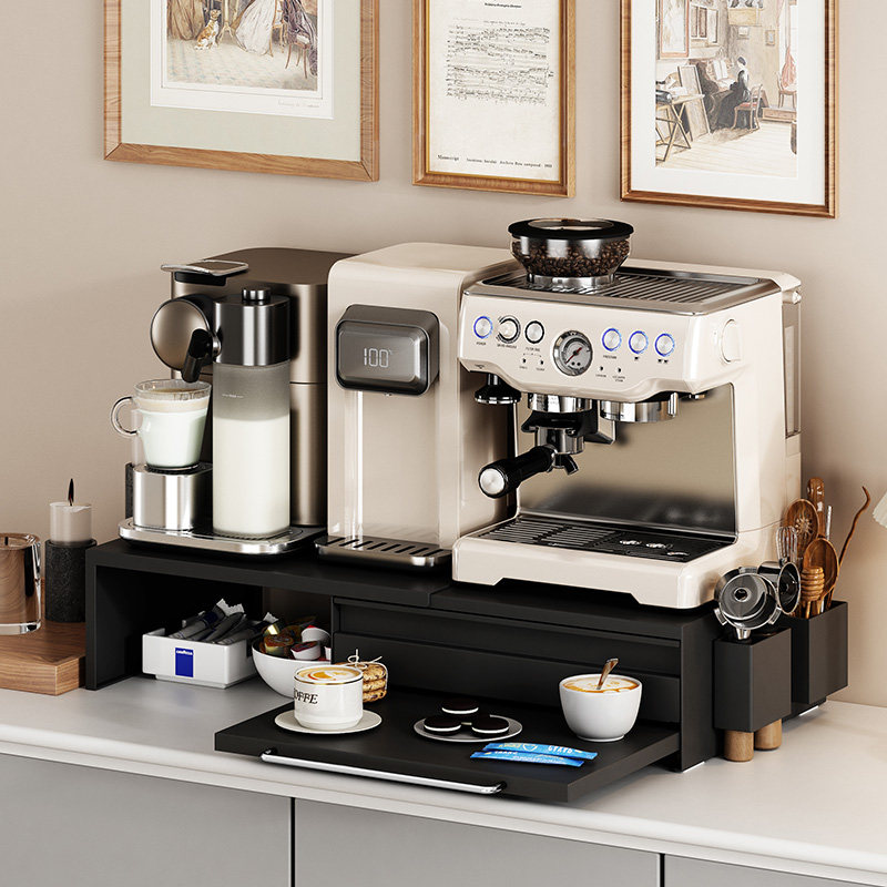 台面咖啡机增高架抽屉式杯子收纳置物架子咖啡杯水杯架分层防尘柜,家庭/个人清洁工具,杯架,淘宝优惠券,粉丝福利购,淘宝优惠卷