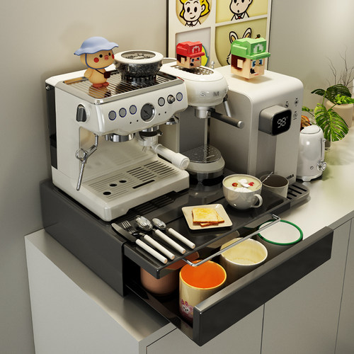 a生咖啡机台面收纳杯架