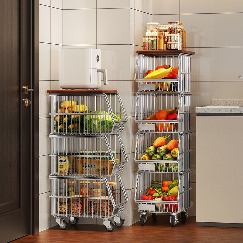 a生多层夹缝厨房蔬果篮