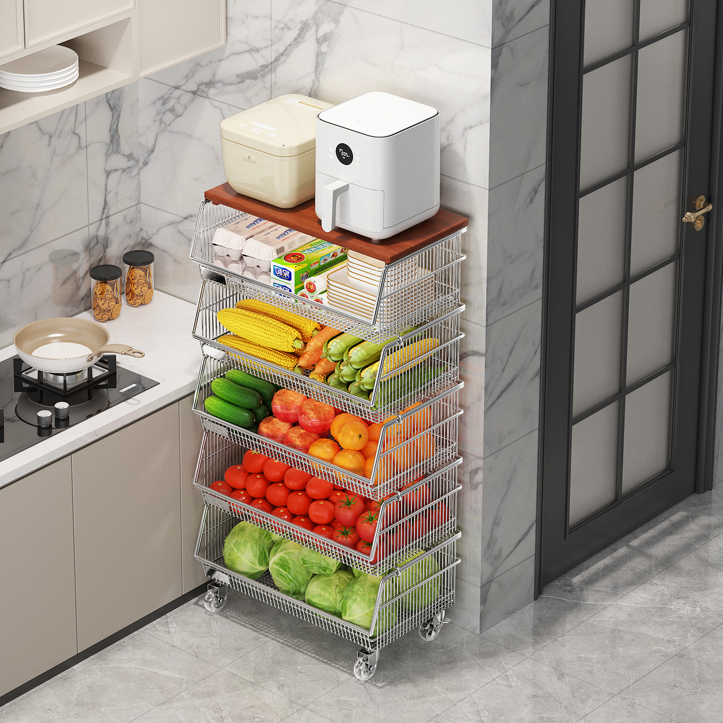 a生厨房置物架不锈钢架