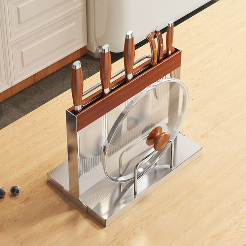 a生中古风厨房多功能刀架置物架