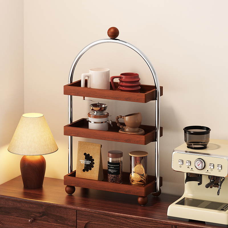 a生中古风多层杯子收纳架展示架