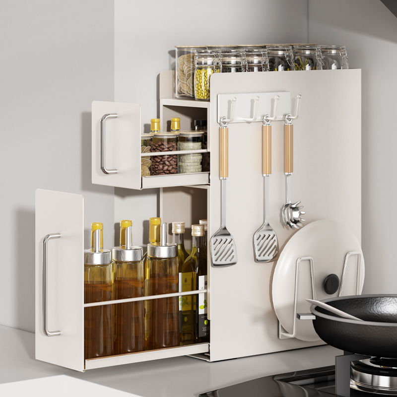 a生台面抽拉双层置物架